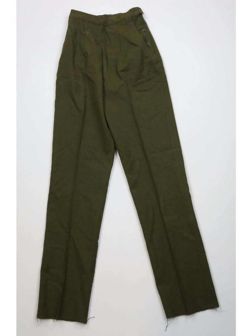 Vtg 70s Vietnam War Womens 10 Army Wool OG108 Utility Field Trousers Pants USA